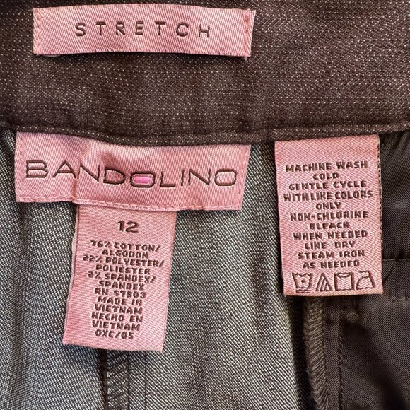 Vintage Bandolino Brown Retro Tailored Suit, Womens Size 12 - Picture 10 of 10